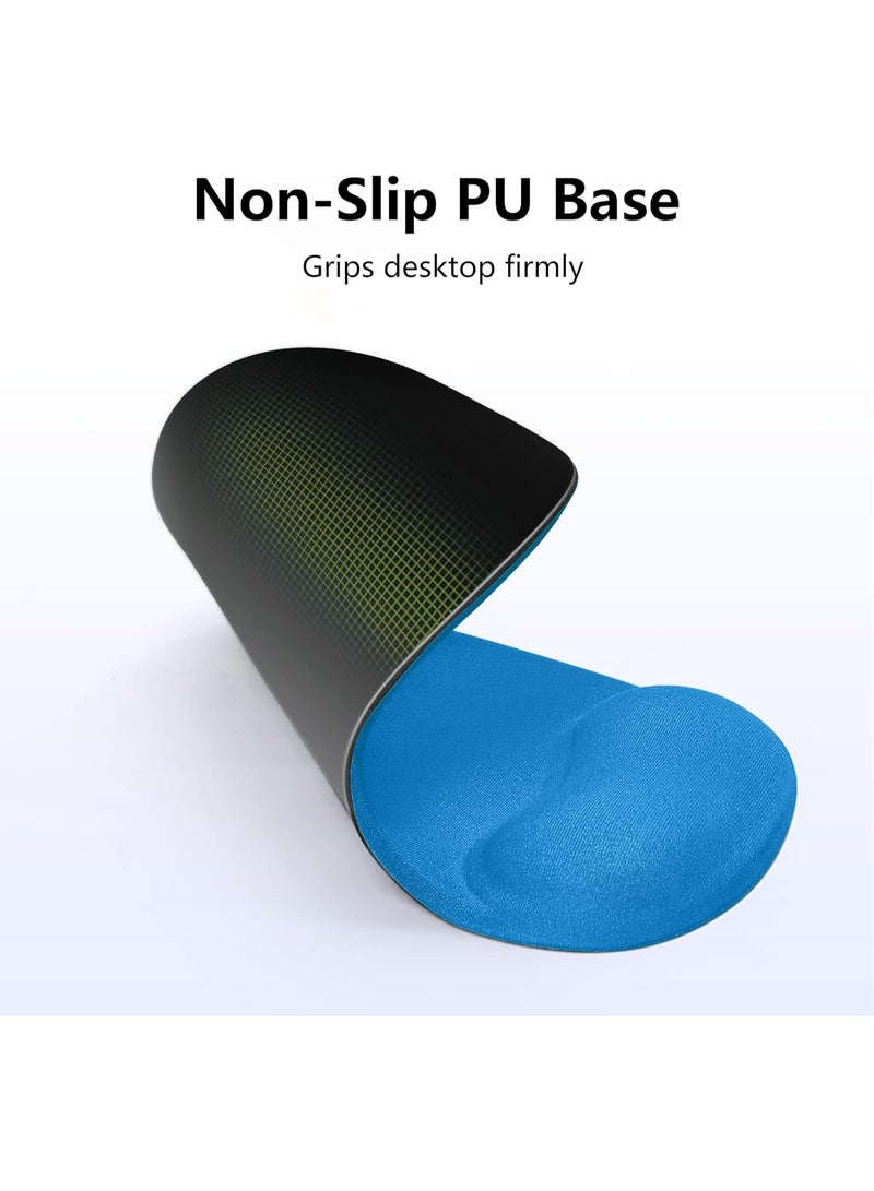 Muzz Ergonomic Mouse Pad with Wrist Rest, Gel Wrist Support Mousepad, Pain Relief Laptop Computer Mouse Pad, Non-Slip Mouse Pads for Office & Home - Image 2